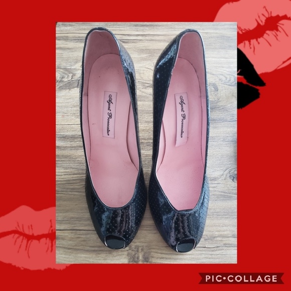 Agent Provocateur Perforated Leather Peep Toe - Picture 3 of 6